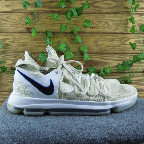 Nike Kevin Durant 10 Men Sneaker Shoes White‎ Fabric Lace Up Size 12 Medium - Picture 4 of 9